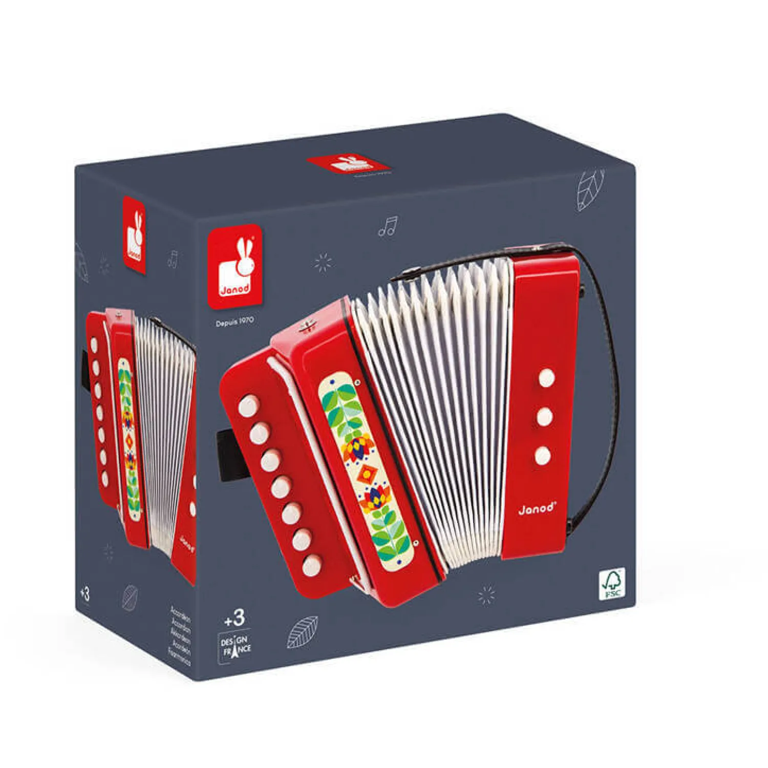 Janod Akordeon Gioia 3+