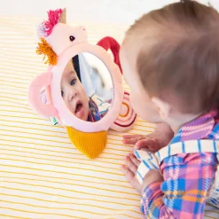 Lilliputiens Aktywizujące wielofunkcyjne lusterko sensoryczne z uchwytami Jednorożec Lena 3m+