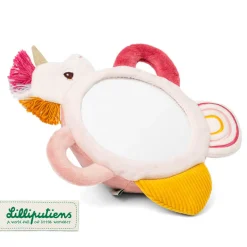 Lilliputiens Aktywizujące wielofunkcyjne lusterko sensoryczne z uchwytami Jednorożec Lena 3m+