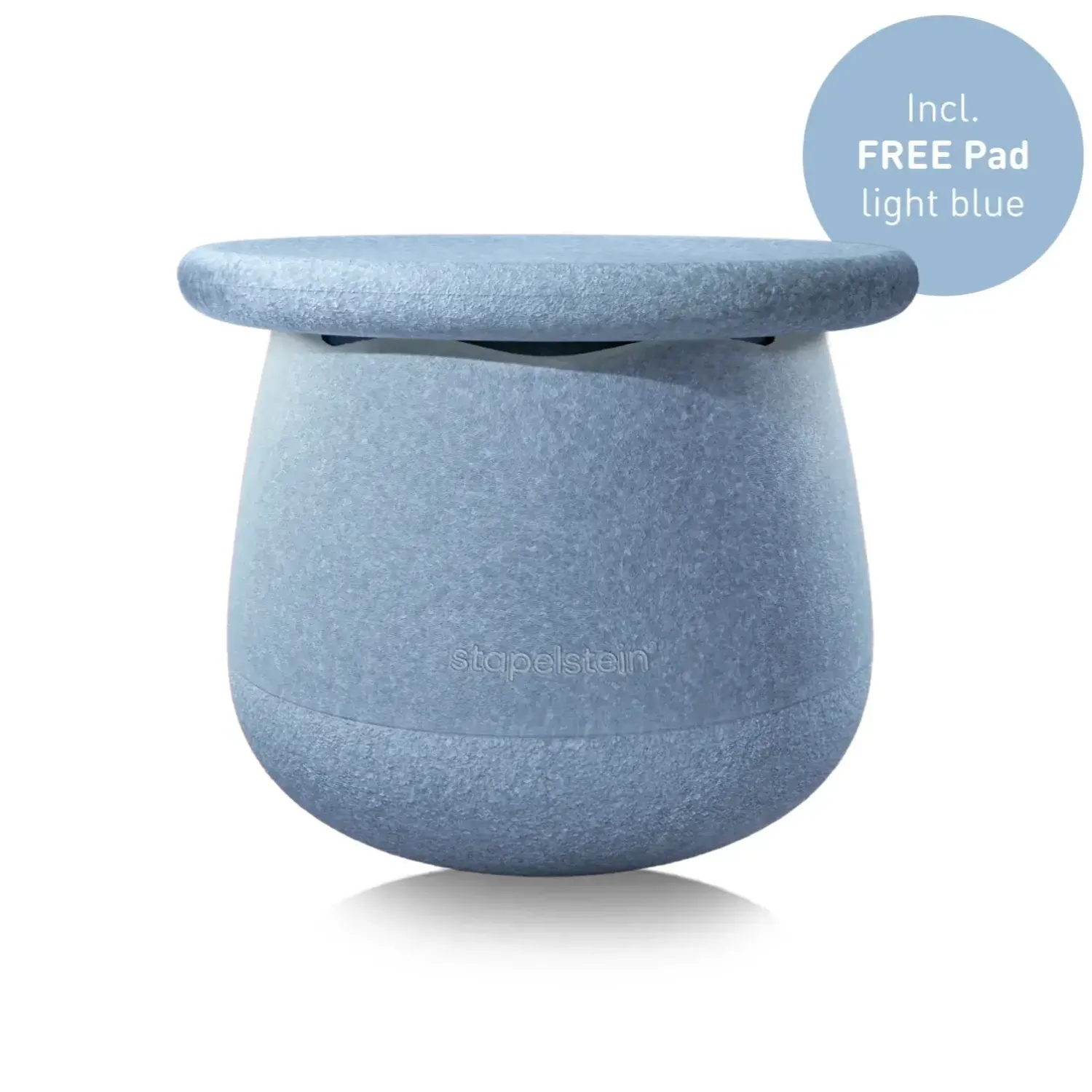Stapelstein® Aktywne siedzisko Dynamic small light blue 2 el. + free Pad