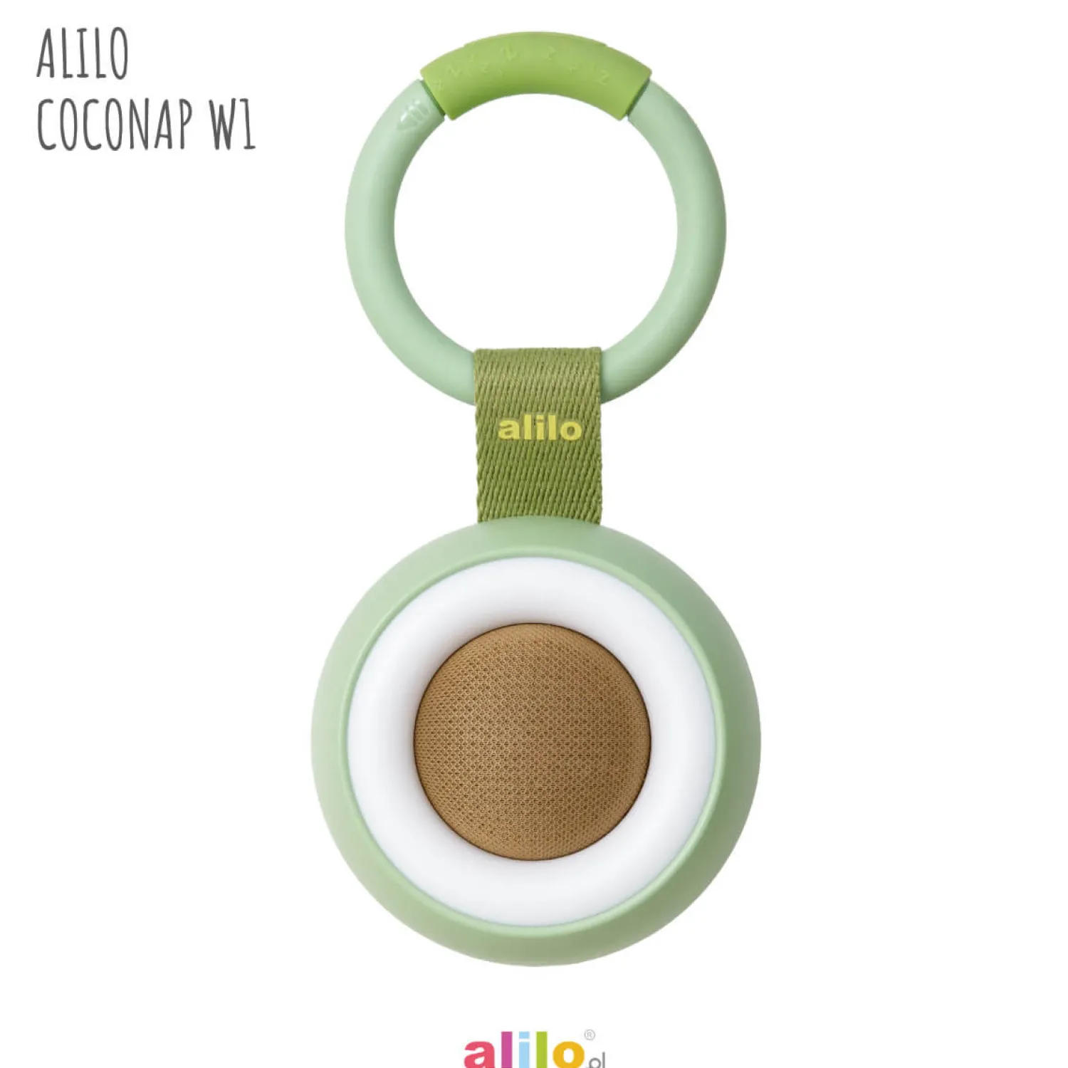 Alilo CocoNap W1 - odtwarzacz MP3 i lampka do karmienia - awokado