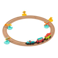 Battat All Aboard – kolejka z torami i znakami 29 el., magnetyczne wagony 2+