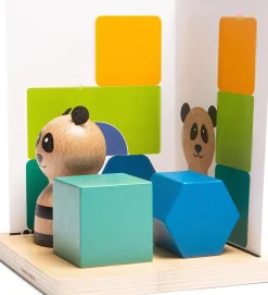 BS Toys Łamigłówka 3D PANDA, drewniana gra edukacyjna