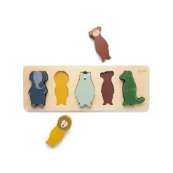 Trixie Animals Drewniane puzzle w kształcie zwierząt