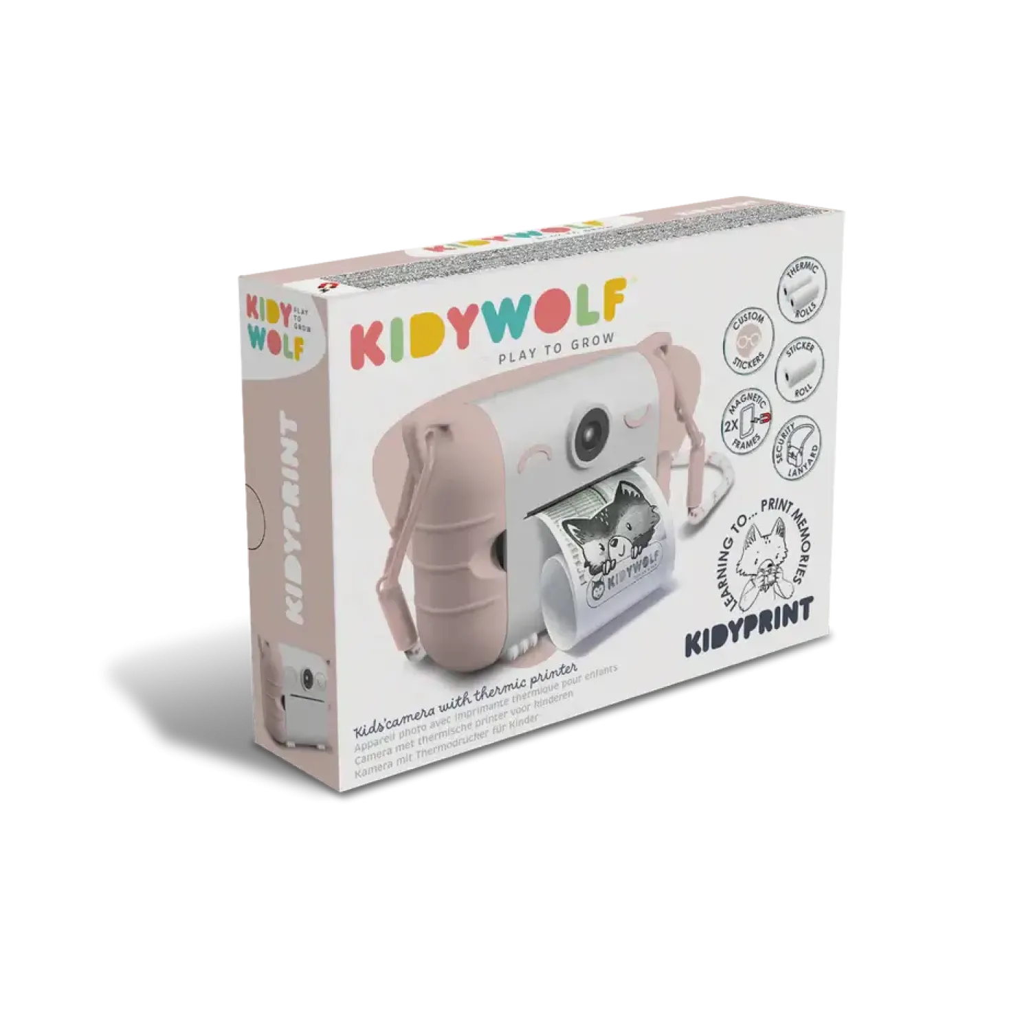 Kidywolf Aparat fotograficzny z funkcją drukowania KIDYPRINT - różowy