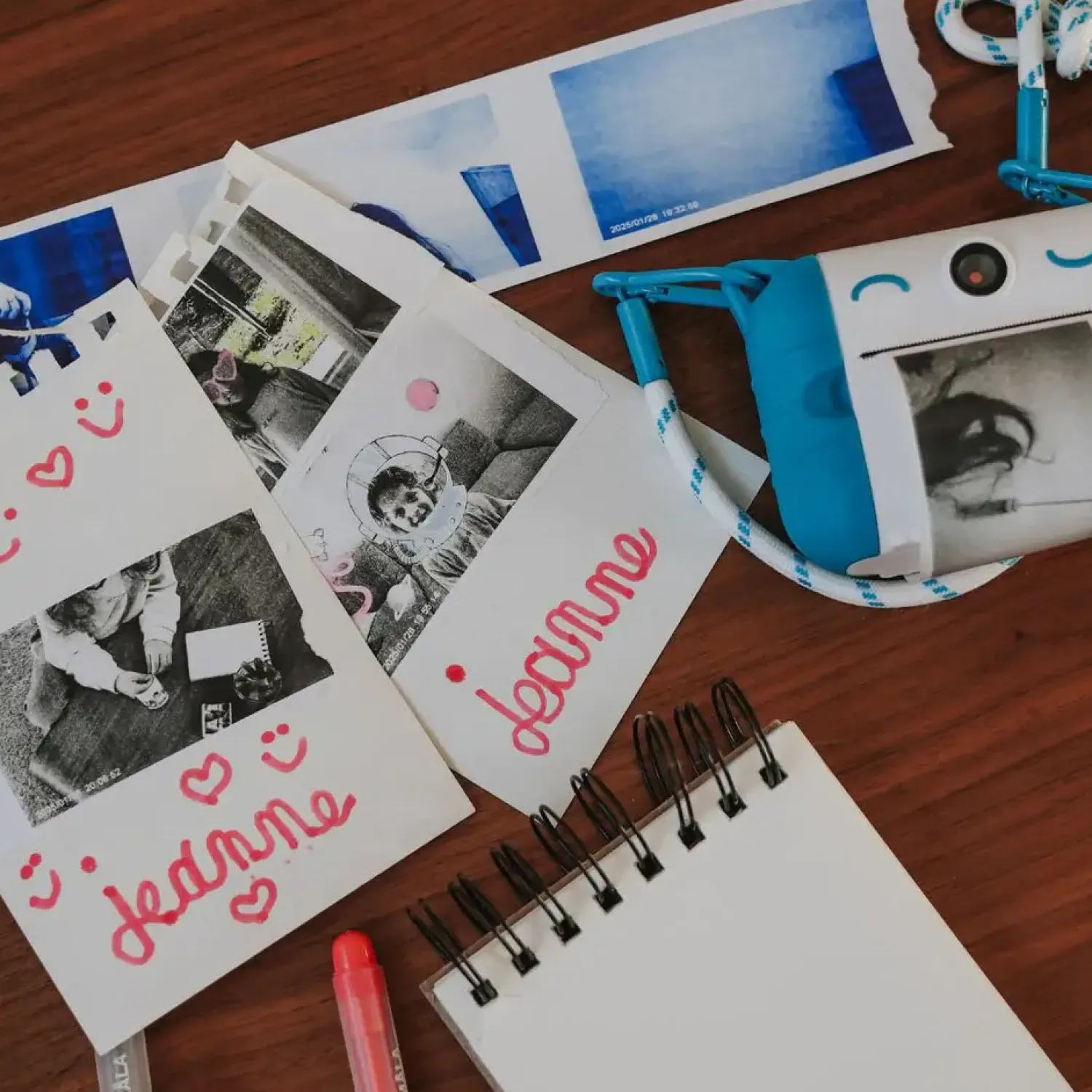 Kidywolf Aparat fotograficzny z funkcją drukowania KIDYPRINT - niebieski