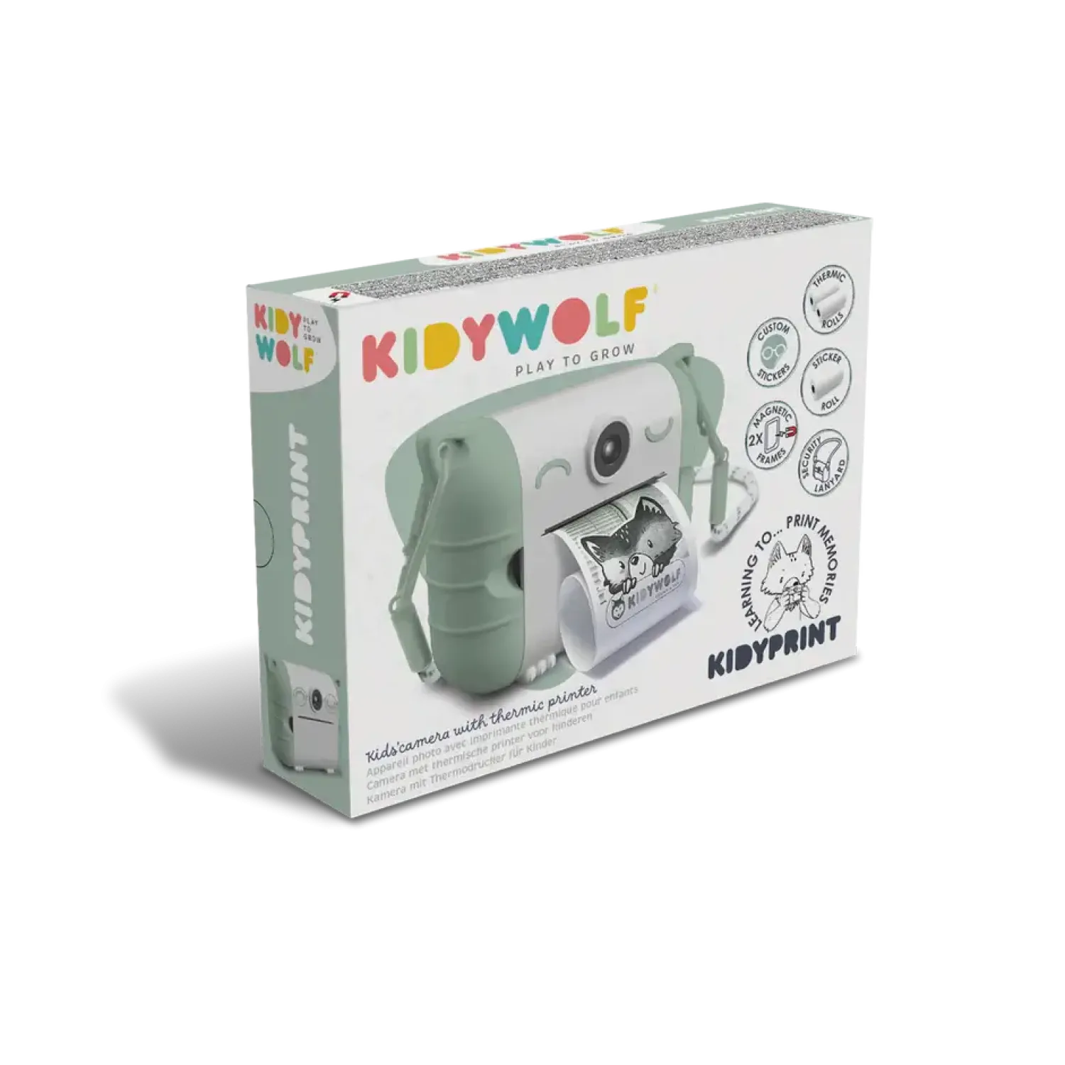 Kidywolf Aparat fotograficzny z funkcją drukowania KIDYPRINT - zielony