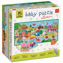 Ludattica Baby puzzle - dwustronne puzzle dla najmłodszych - ŚRODKI TRANSPORTU