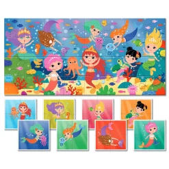 Ludattica Baby puzzle - dwustronne puzzle dla najmłodszych - SYRENKI
