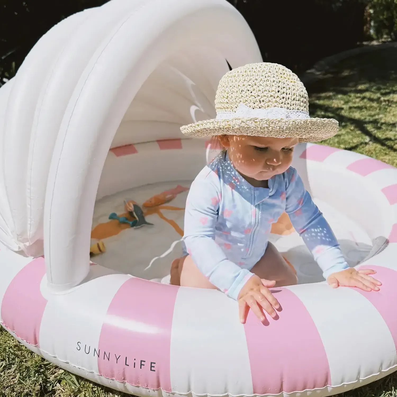 Sunny Life Basen z daszkiem - Cotton Candy Cherry
