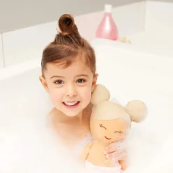 LullaBaby Bath Doll - lalka przytulanka do kąpieli - blondynka, wersja bez ręczniczka