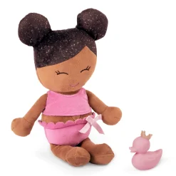 LullaBaby Bath Doll - lalka przytulanka do kąpieli - brunetka, wersja bez ręczniczka