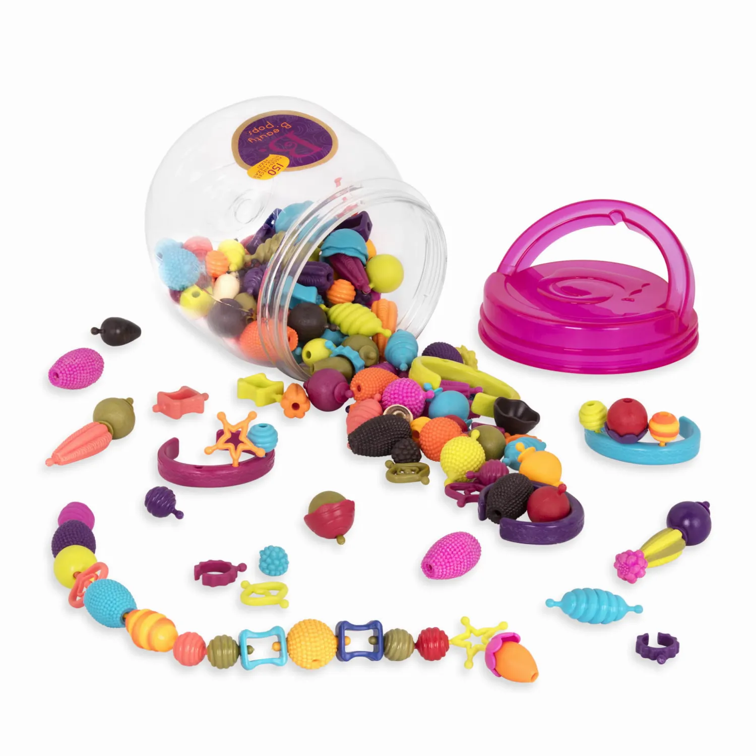 B.Toys B.eauty Pops – zestaw do tworzenia biżuterii – 150 elementów