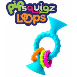 Fat Brain Toys Bobo Przyssawki - grzechotka niebieska