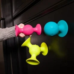 Fat Brain Toys Bobo Przyssawki. 3 Grzechotki. PipSquigz.