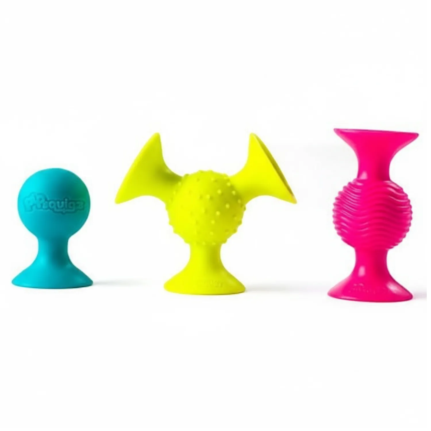 Fat Brain Toys Bobo Przyssawki. 3 Grzechotki. PipSquigz.