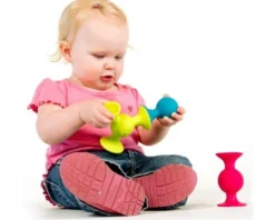 Fat Brain Toys Bobo Przyssawki. 3 Grzechotki. PipSquigz.