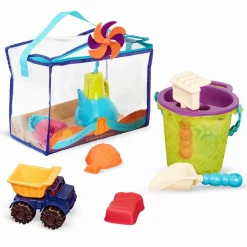 B.Toys B. Ready Beach Bag – torba z akcesoriami do piasku - niebieska