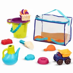 B.Toys B. Ready Beach Bag – torba z akcesoriami do piasku - niebieska