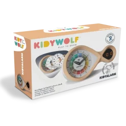 Dzieci Kidywolf Budzik edukacyjny KIDYALARM - melonowy