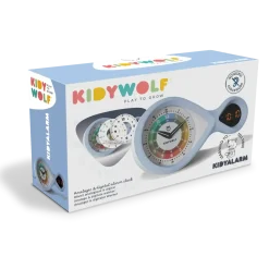 Dzieci Kidywolf Budzik edukacyjny KIDYALARM - niebieski