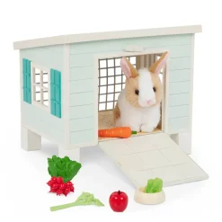 OurGeneration Chatka z króliczkiem i akcesoriami – Bunny Hutch Playset