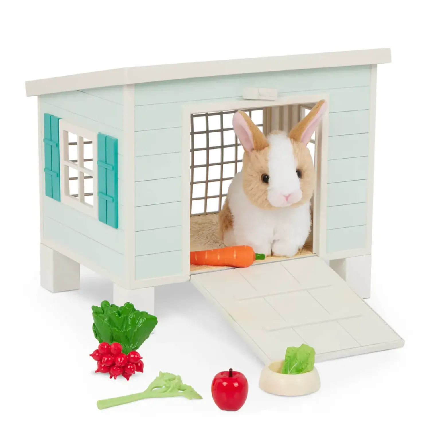 OurGeneration Chatka z króliczkiem i akcesoriami – Bunny Hutch Playset