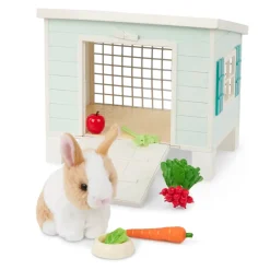OurGeneration Chatka z króliczkiem i akcesoriami – Bunny Hutch Playset