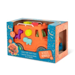 Wonder Wheels Ciężarówka Safari z klockami sorterami – Safari Shape Sorter Truck