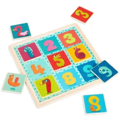 B.Toys Count n Doodle - Drewniana układanka magnetyczna, cyferki-zwierzątka