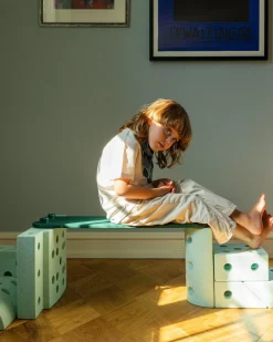 MODU Deski balansujące Beams, 2 szt. - Ocean Mint, Forest Green