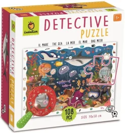 Ludattica DETECTIVE PUZZLE - puzzle, gra detektywistyczna - MORSKIE GŁĘBINY