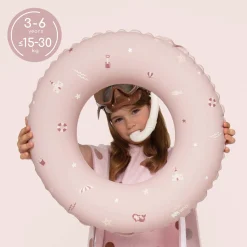 SIPO Dmuchane koło do pływania dla dzieci 3-6 lat (15-30 kg) - różowe
