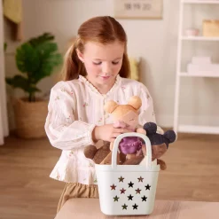 LullaBaby Doll Bundle - Trio laleczek kąpielowych z koszykiem