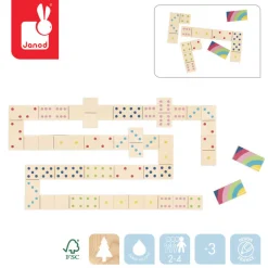 Janod Domino drewniane 3+