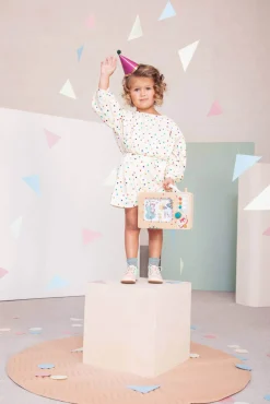 Lilliputiens Drewniana animowana pozytywka Telewizor 10 m+
