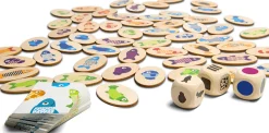 BS Toys Drewniana gra edukacyjna Znajdź rybkę