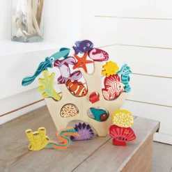 Tender Leaf Toys Drewniana gra zręcznościowa - Mieszkańcy rafy