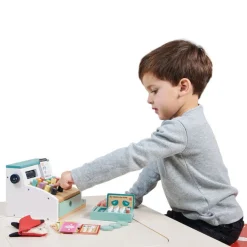 Tender Leaf Toys Drewniana kasa sklepowa ze skanerem