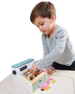 Tender Leaf Toys Drewniana kasa sklepowa ze skanerem
