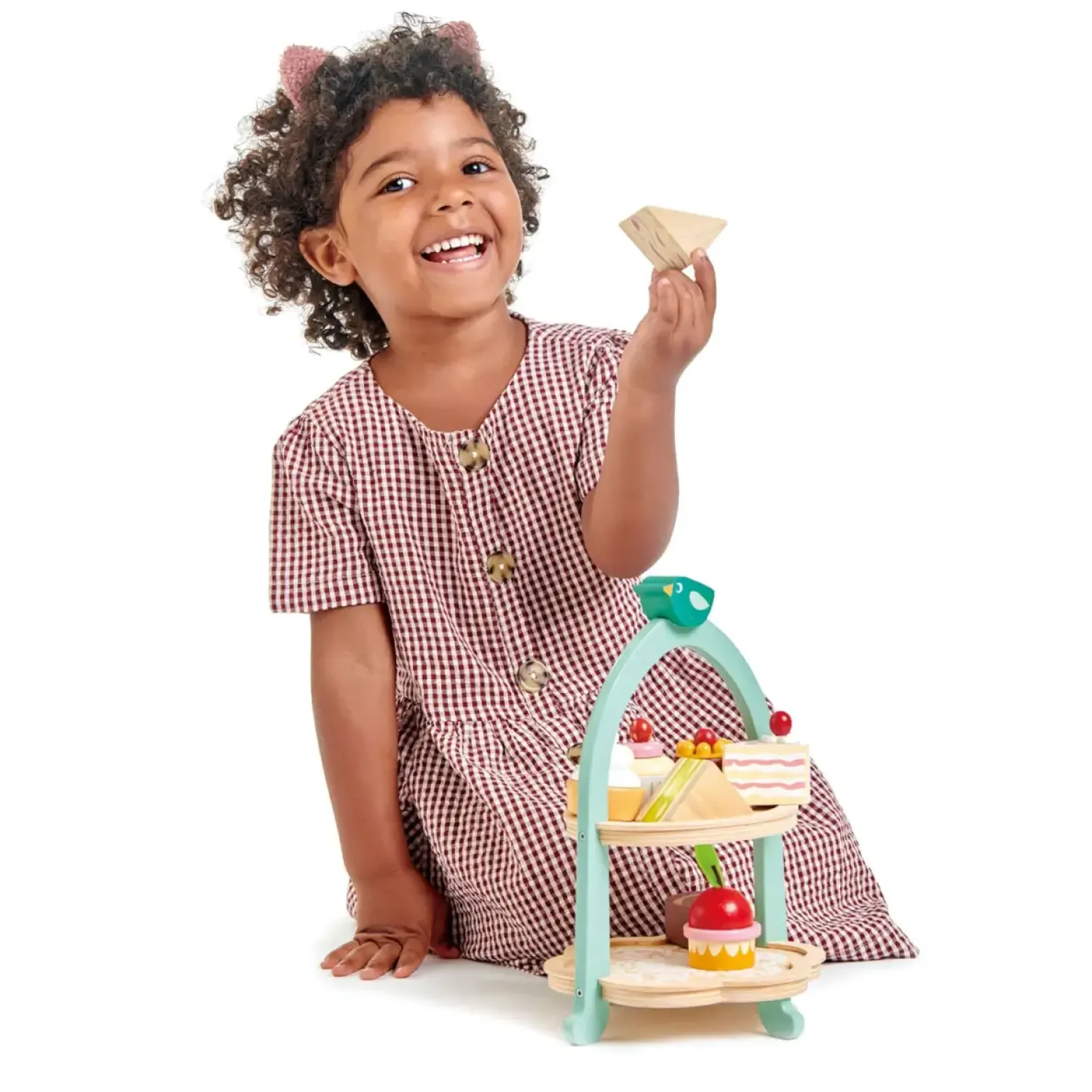 Tender Leaf Toys Drewniana patera z przekąskami, Mini Chef
