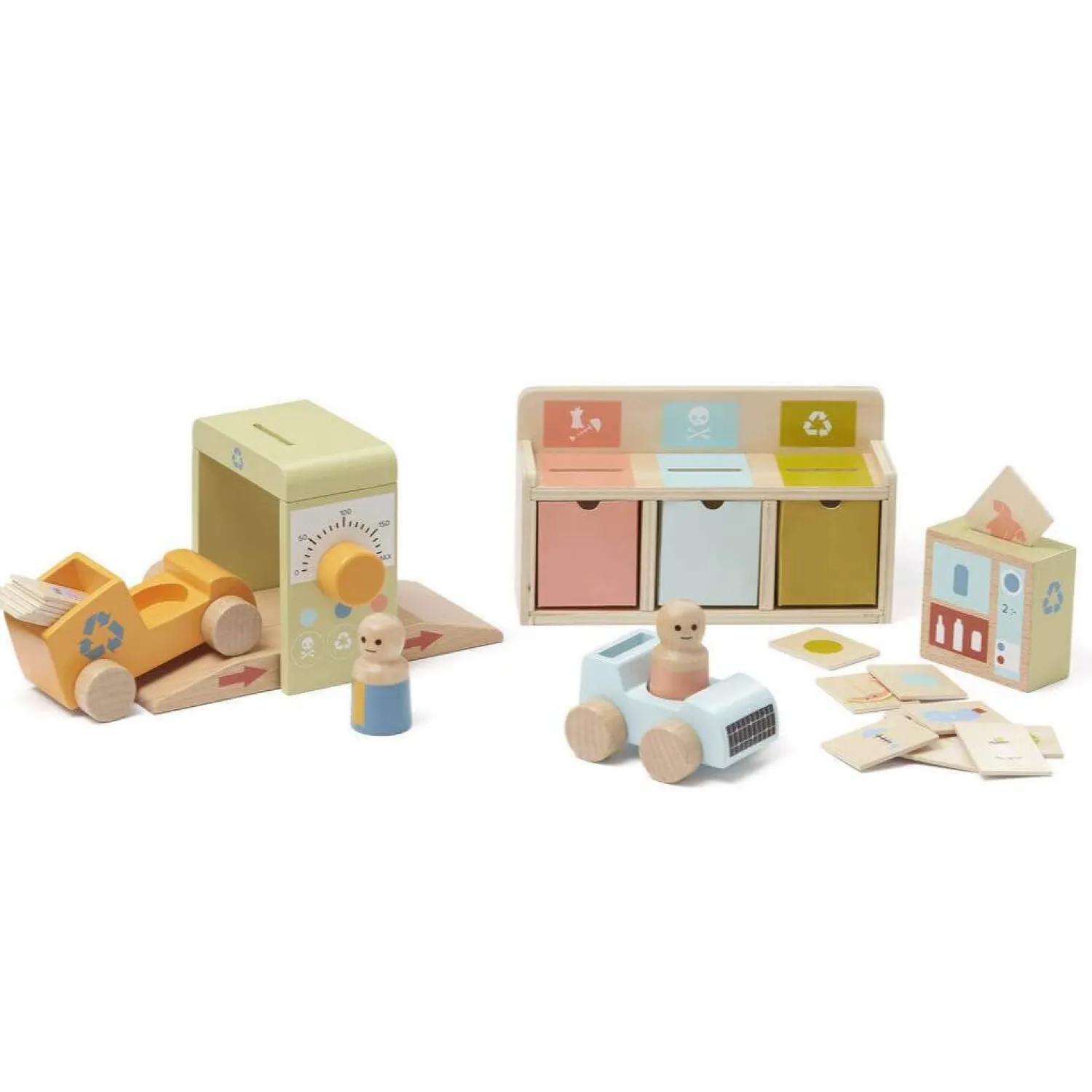 Kids Concept Drewniana stacja recyklingu