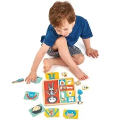 Tender Leaf Toys Drewniana układanka edukacyjna - Ciało człowieka