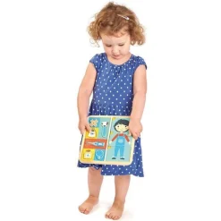 Tender Leaf Toys Drewniana układanka edukacyjna - Ciało człowieka