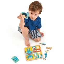 Tender Leaf Toys Drewniana układanka edukacyjna - Ciało człowieka