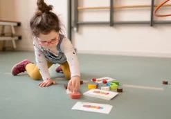BS Toys Drewniana układanka Lody 4+