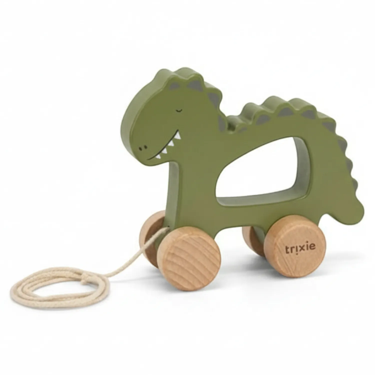 Trixie Drewniana zabawka na sznurku Dinozaur