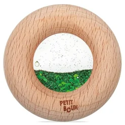 Petit Boum Drewniana zabawka sensoryczna Donut Calm - zielony
