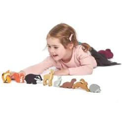 Tender Leaf Toys Drewniane figurki do zabawy - leśne zwierzęta