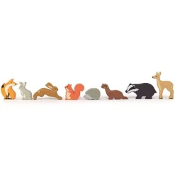 Tender Leaf Toys Drewniane figurki do zabawy - leśne zwierzęta